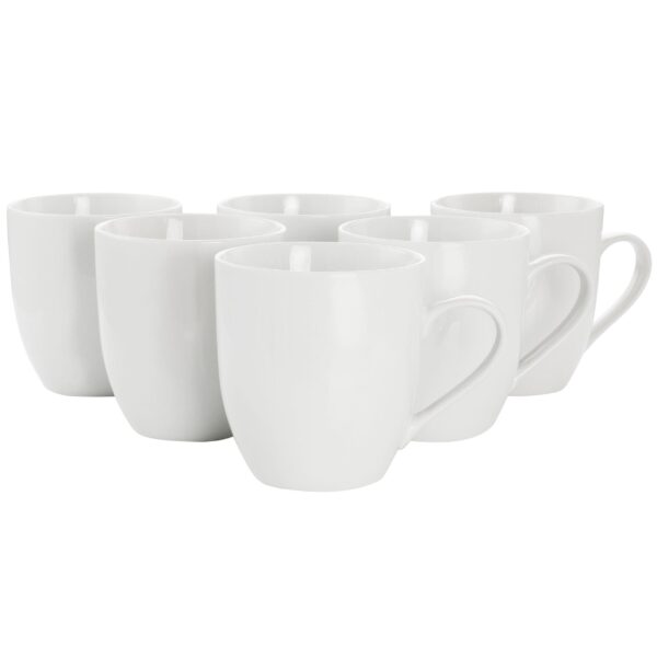 Affordable Our Table Simple White 6 Piece Fine Ceramic 16.65oz Mug Set in  White for Sale  Get the Best Price Online | Offy Store